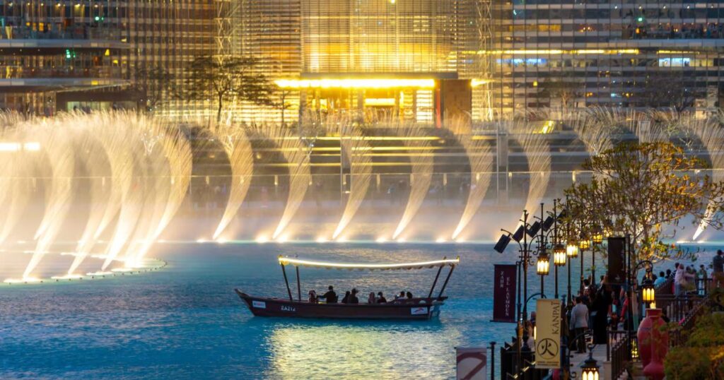The Dubai Fountain Lake Ride