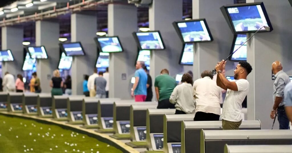 Topgolf Dubai people playing