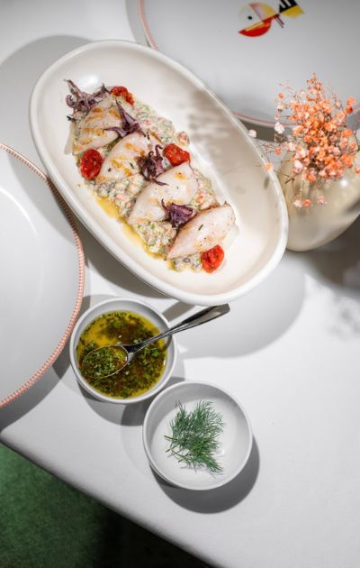 GAL Dubai restaurant, fish dish 