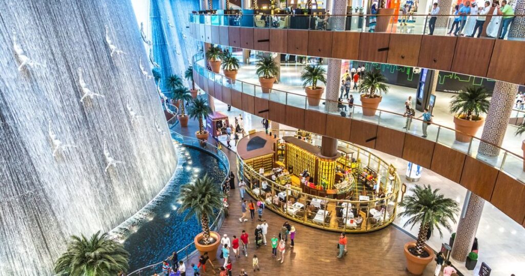 Dubai Mall Waterfall