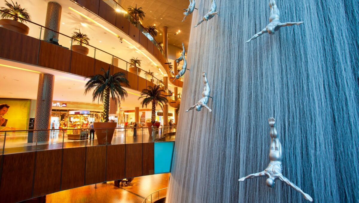 Dubai Mall Waterfall