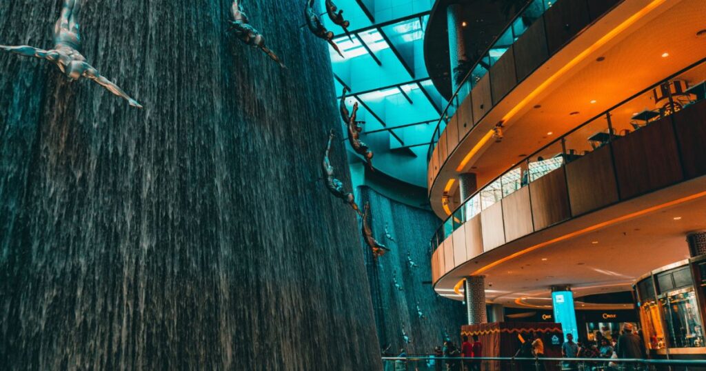 Dubai Mall Waterfall