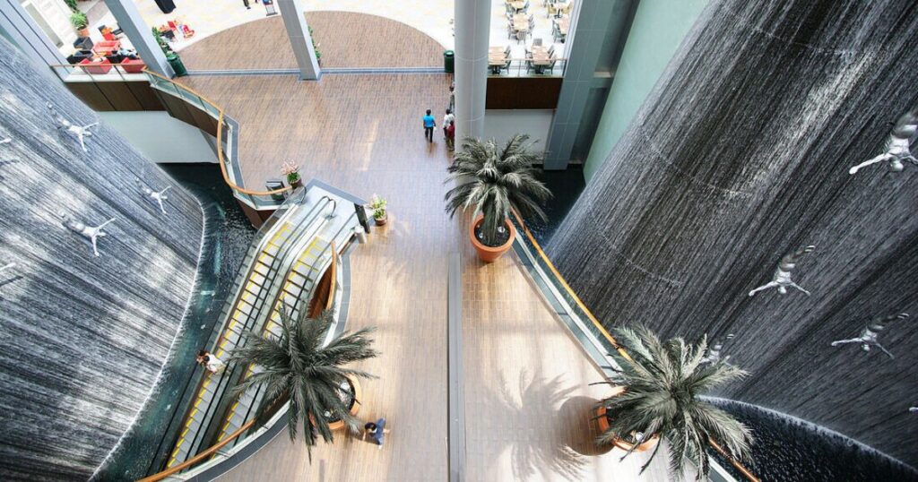Dubai Mall Waterfall