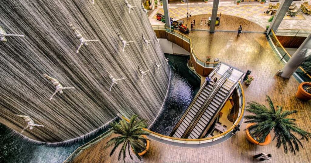 Dubai Mall Waterfall
